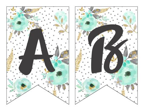 Letters Printable Banner - Printable Board Games
