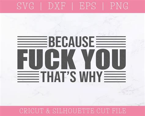 Fuck You Svg File Sarcastic Svg Files For Cricut Middle Finger Svg Designs Funny Svg