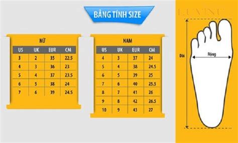 du  bang size giay nam nu chuan viet nam va quoc te