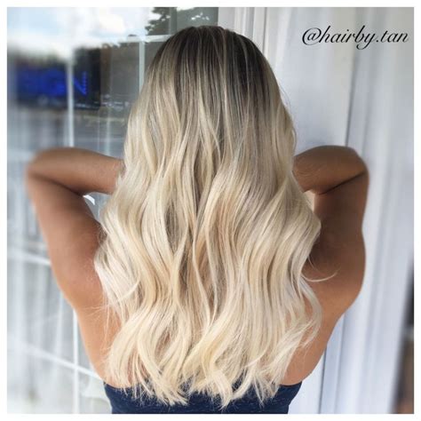 Platinum Blonde Balayage Tanya Edmundson At Salon Circa Blonde
