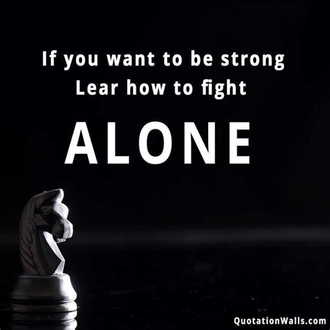 Fight Alone Motivational Whatsapp DP | Whatsapp Profile Picture