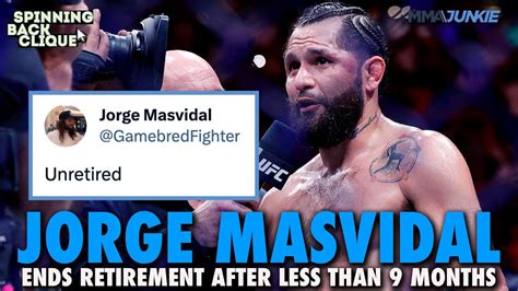 Jorge Masvidal Ends His Retirement What S Most Likely Comeback Option