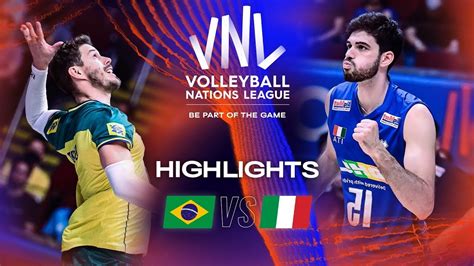 🇧🇷 Bra Vs 🇮🇹 Ita Highlights Week 3 Mens Vnl 2023 Youtube