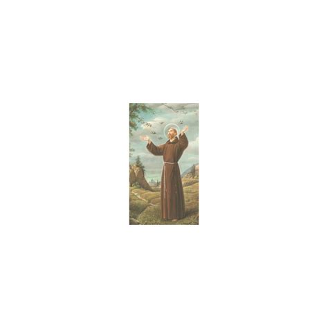 St Francis Of Assisi With Birds Personalized Prayer Cards The Catholic Company®