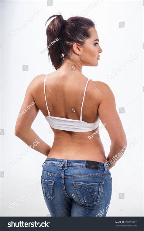 Beautiful Blonde Girl Sexy Fitness Posing Stock Photo 650289307 Shutterstock