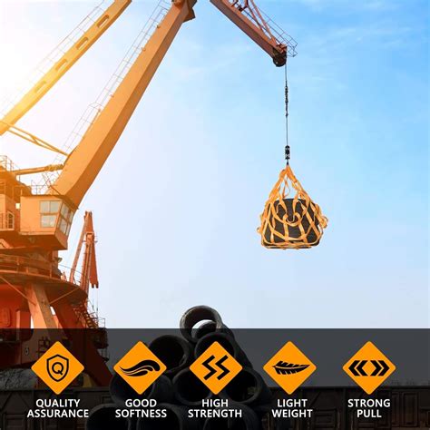 Buy Polyester Cargo Sling Nets, Lifting Net, Web Lifting Straps, Heavy ...