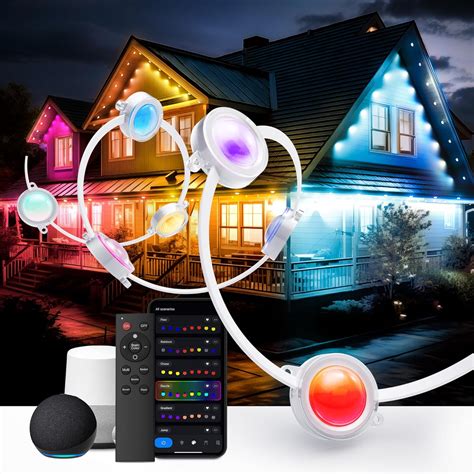 Lphianx Permanent Outdoor Lights Smart Permanent Outdoor Lights Ft