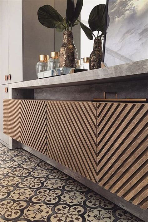 Modern textured kitchens