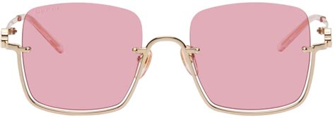 Gucci Gold Square Sunglasses Gucci