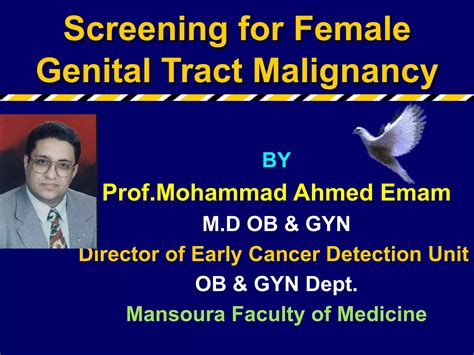 Screening For Female Genital Tract Malignancy Ppt