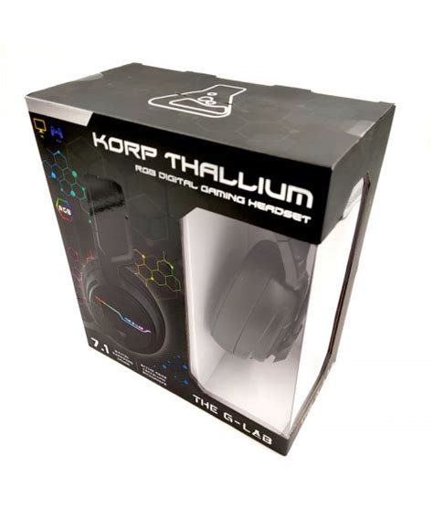 Comprar Cascos THE G LAB KORP THALLIUM USB 7 1 Negro