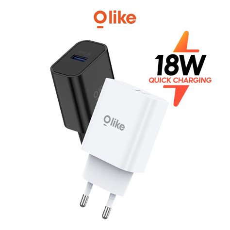 Jual OLIKE KEPALA CHARGER USB ADAPTER FAST QUICK CHARGER QC3 0 18W C304