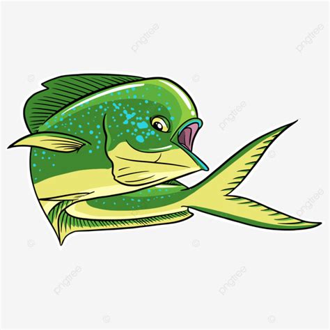 Mahi Fish Lemang Fish Dorado Fish Mah Mahi Vector PNG And Vector