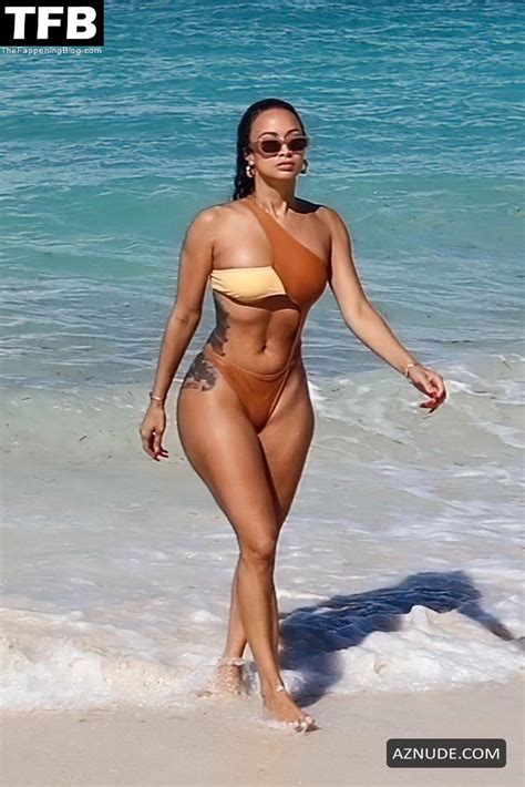 Draya Michele Sexy Seen Flaunting Her Hot Body At The Beach In Turks And Caicos Aznude