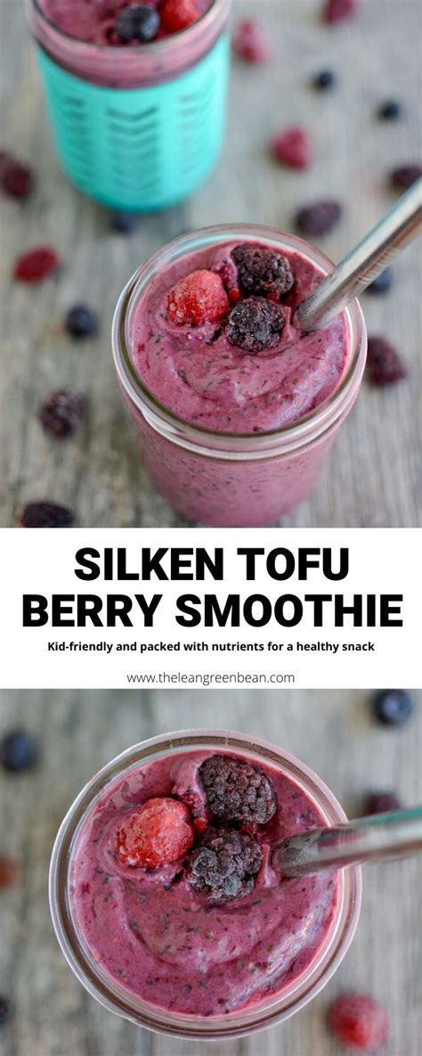 Silken Tofu Berry Smoothie | Recipe | Smoothie recipes, Tofu smoothie