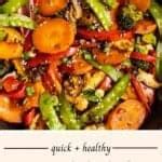 Pad Pak Thai Thai Stir Fry Vegetables My Plantiful Cooking
