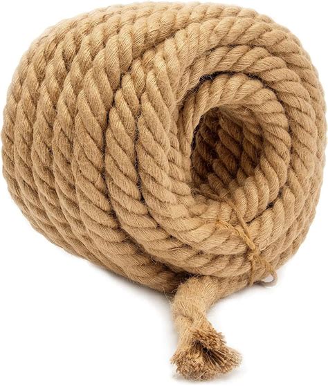 Kohand M X Mm Natural Jute Rope Thick And Strong Jute Twine