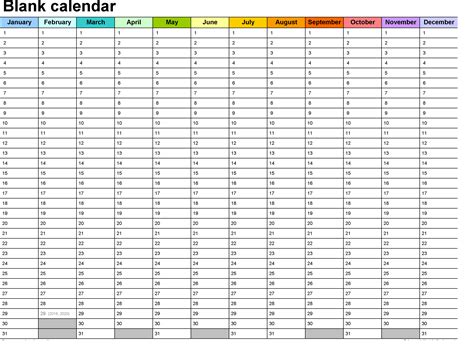 Year Calendar Free Printable Calendar Printables Free Templates Blank