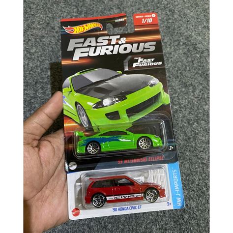 Jual Hot Wheels Paket Eclipse Fast Furious Dan Honda Civic Ef Shopee Indonesia