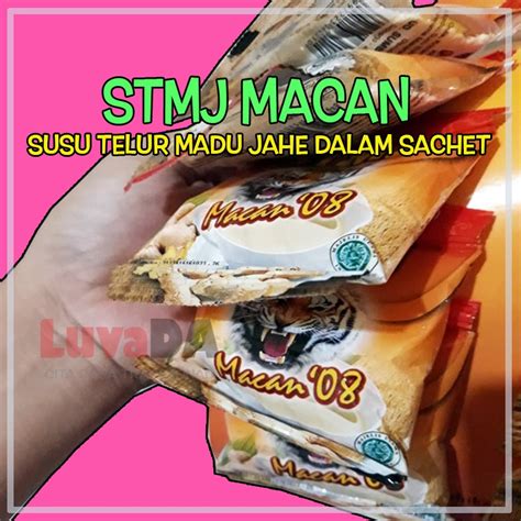 Jual Minuman Instan STMJ Macan 30gr Minuman Herbal Susu Telor Madu Jahe