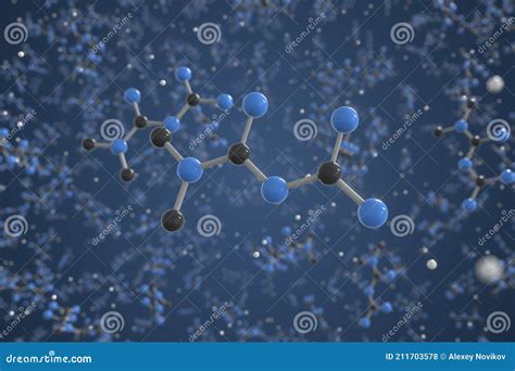 Metformin Molecular Structure 3d Model Molecule Fortamet Structural Chemical Formula View