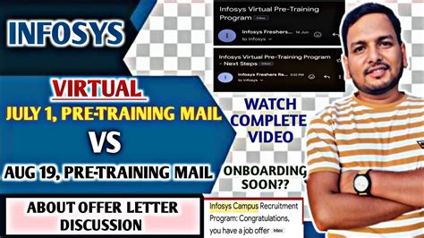 INFOSYS VIRTUAL PRE TRAINING PROGRAM FULL COMPARISONS SE ROLE