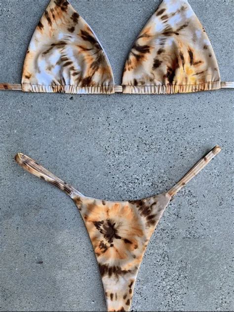 Ruotongsept Conjunto De Bikini Con Estampado Para Mujer Traje De Ba O De Corte Alto Con