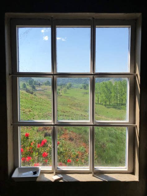 beautiful view   large window