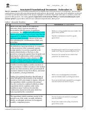 Federalist Annotated Pdf Ap Government Name Jocelyn Wynn Pd