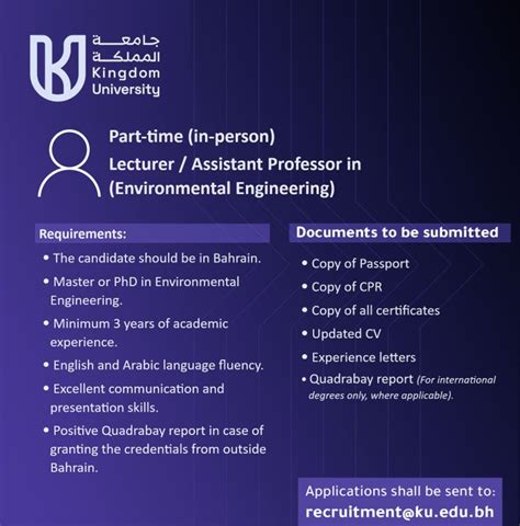 Kingdom University Bahrain On Linkedin Employment Bahrain