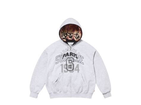 Sasom Supreme Mm Maison Margiela Zip Up Hooded Sweatshirt