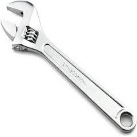 adjustable spanner chrome finish  rs piece industrial spanners