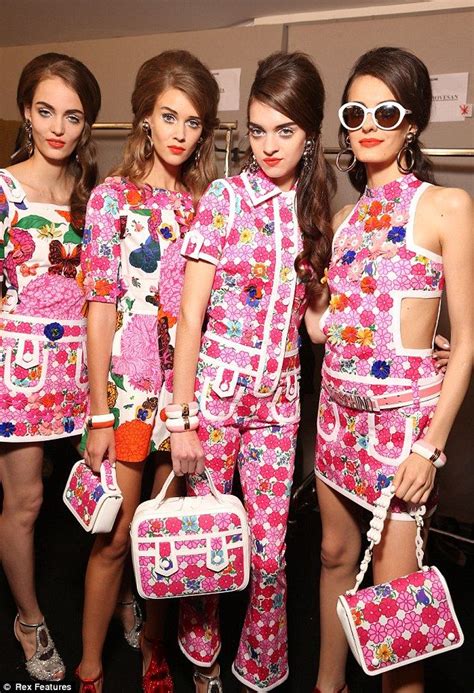 Swinging Sixties Are Back Moschinos Flower Power Hits The Catwalk At