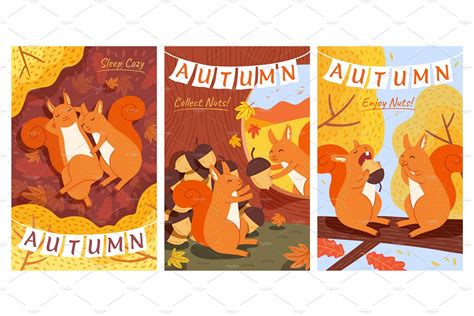 Autumn forest illustration set – MasterBundles