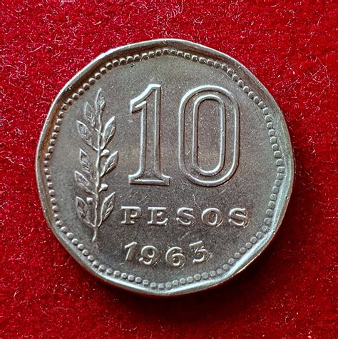 argentina  pesos  coin