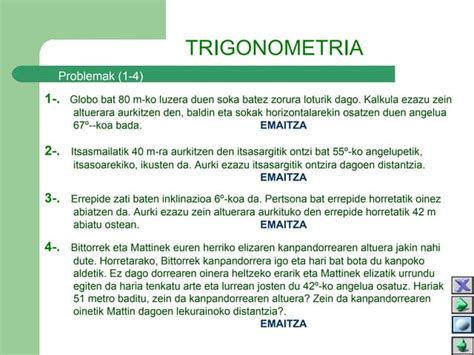 trigo problemak
