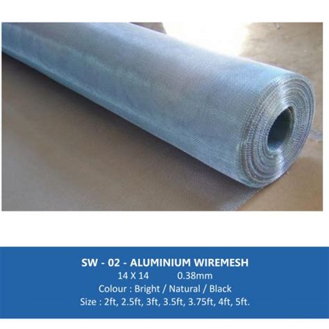 Aluminium wire mesh 0.37mm - 2ft , 2.5ft , 3ft , 3.5ft , 4ft , 5ft rolls