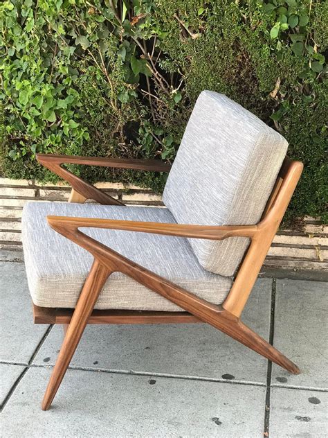 mid century modern chair and ottoman 3