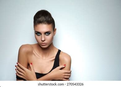 Beautiful Nude Woman Arms Covering Her Stock Photo 148619123 Shutterstock