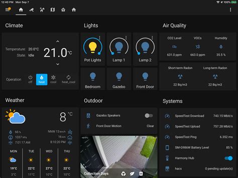 Progress So Far On Wall Mounted Ipad Dashboard Rhomeassistant