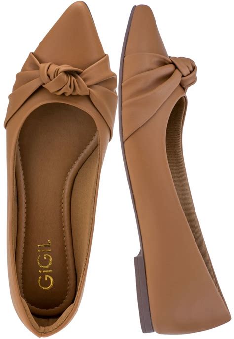 Sapatilha Bico Fino Gigil N Nude Compre Agora Dafiti Brasil