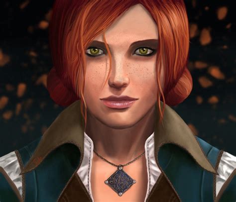 The Powerful And Beautiful Triss Merigold Portrait By Ynterpics On