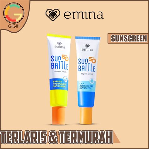 Jual Emina Sun Battle Spf Pa Barrier Hydraburst Cica Acne