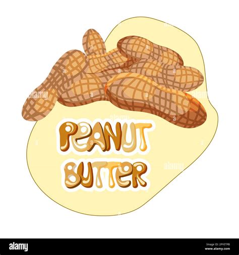 Peanut Butter Logo Peanut Vector Illustration Stock Photo Alamy