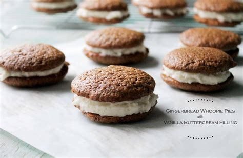 Gingerbread Whoopie Pies With Vanilla Buttercream Filling Diethood