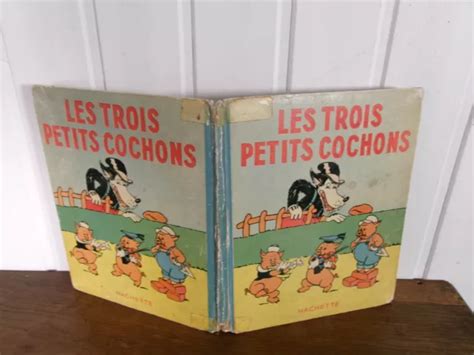 Ancien Livre Les Trois Petits Cochons Walt Disney Silly Symphonies