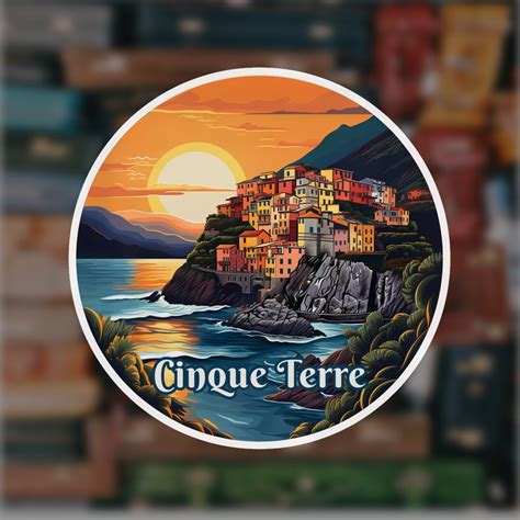 Cinque Terre Sticker Travel Sticker Travel Gift Travel Journal Sticker