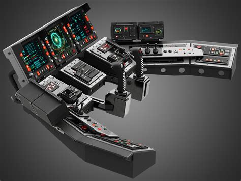 Spaceship Control Panel 3d Model Cgtrader