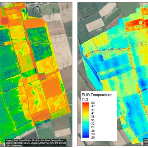 Normalized Difference Red-Edge (NDRE) index measured by the Micasense ...