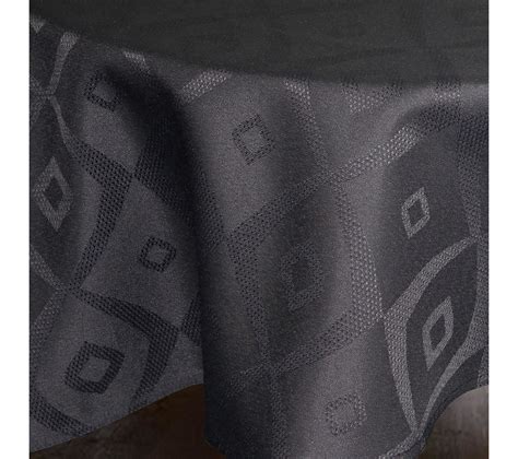 Nappe Ovale X Cm Jacquard Polyester Brunch Anthracite